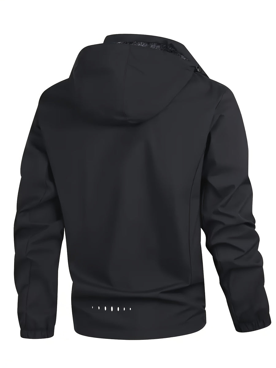 Veste matelassée, polaire, à capuche, gris foncé, photo 22