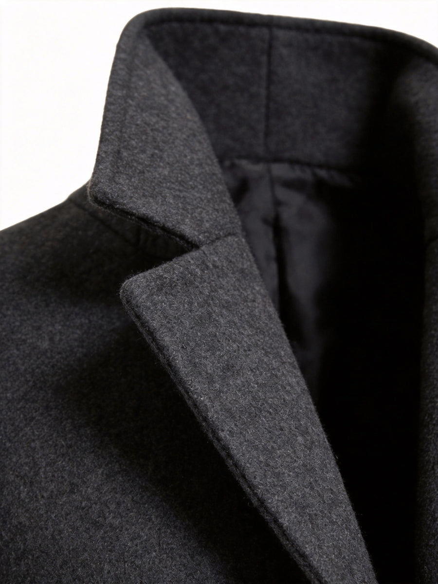 Veste, à revers, gris profond, photo 17