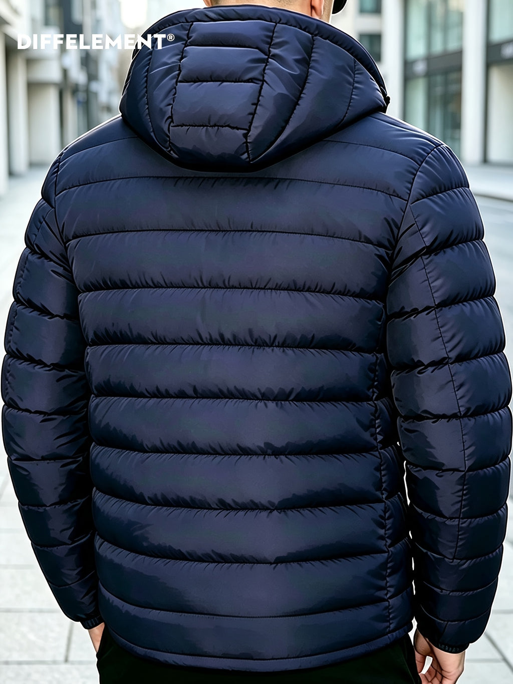 Veste pour homme, coupe-vent, à capuche, gris