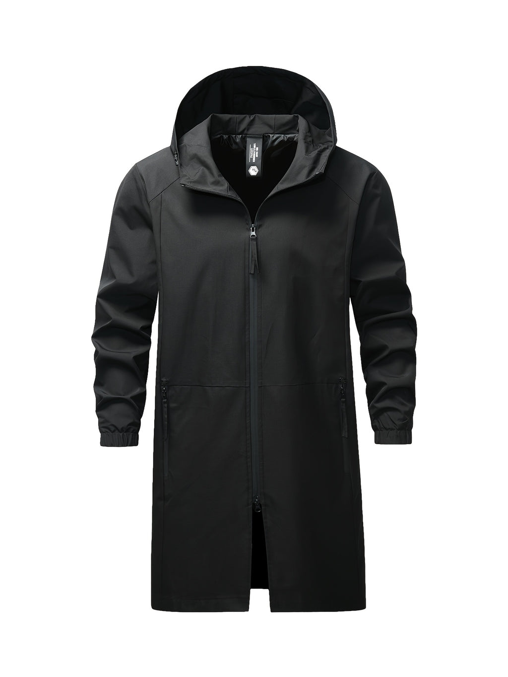 Veste pour homme, grandes tailles, à capuche, col montant