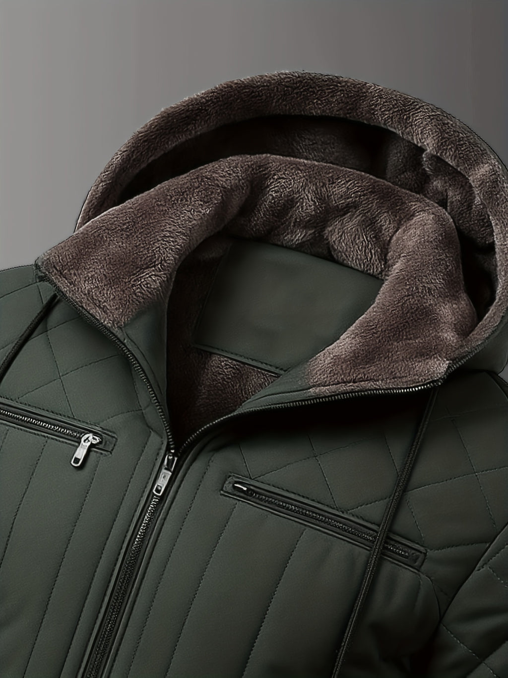 Veste pour homme, polaire, à capuche