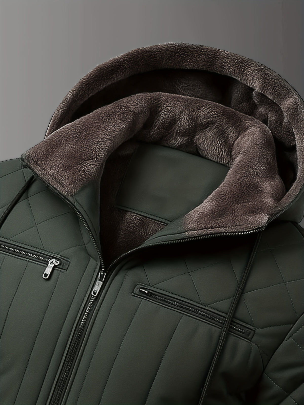 Veste pour homme, polaire, à capuche