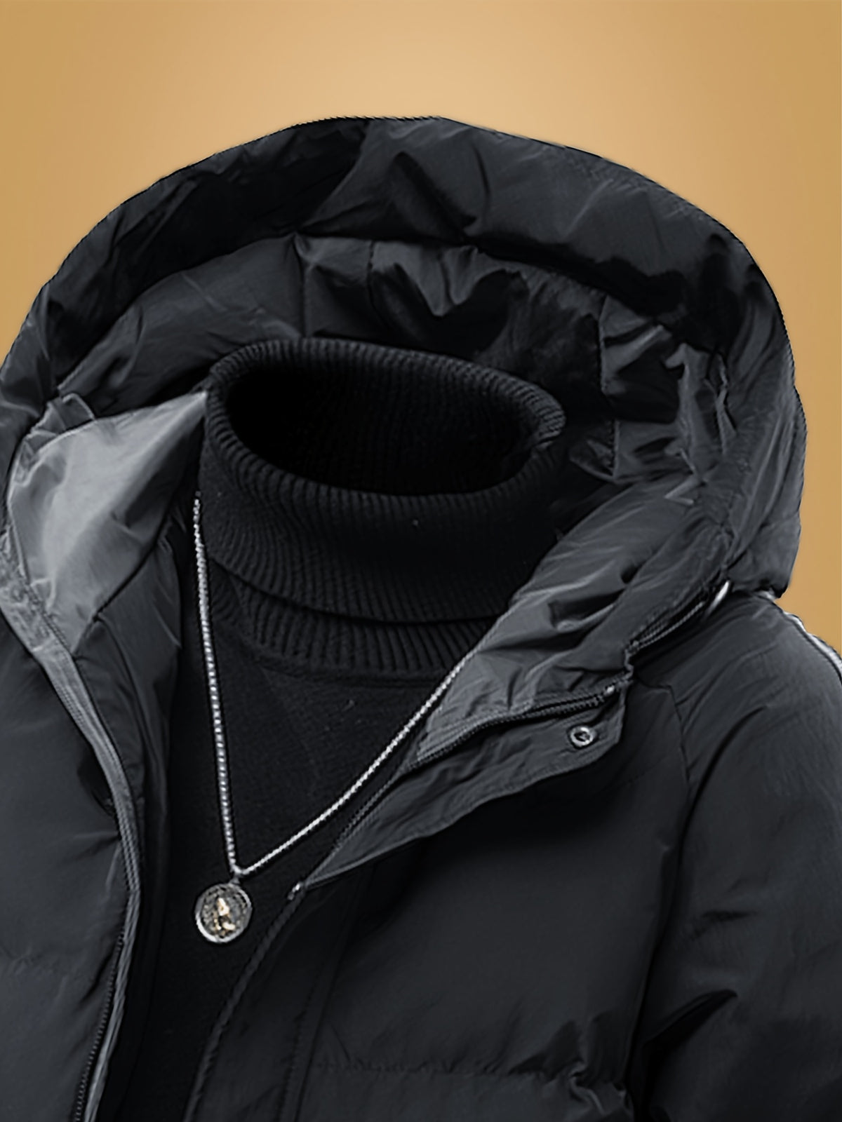 Manteau matelassé pour homme, à capuche, modele 7