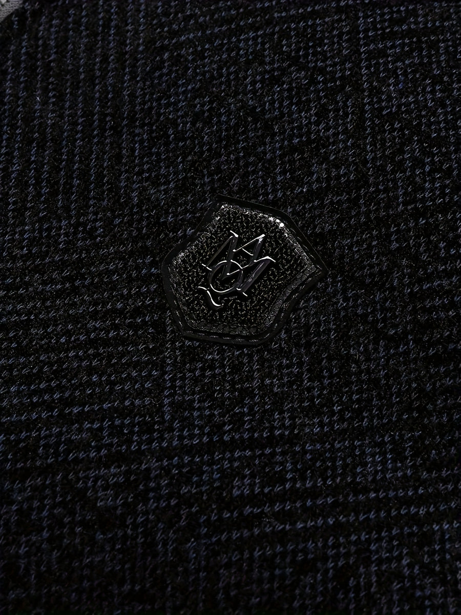 Veste longue, à col montant, noir, détail du vêtement