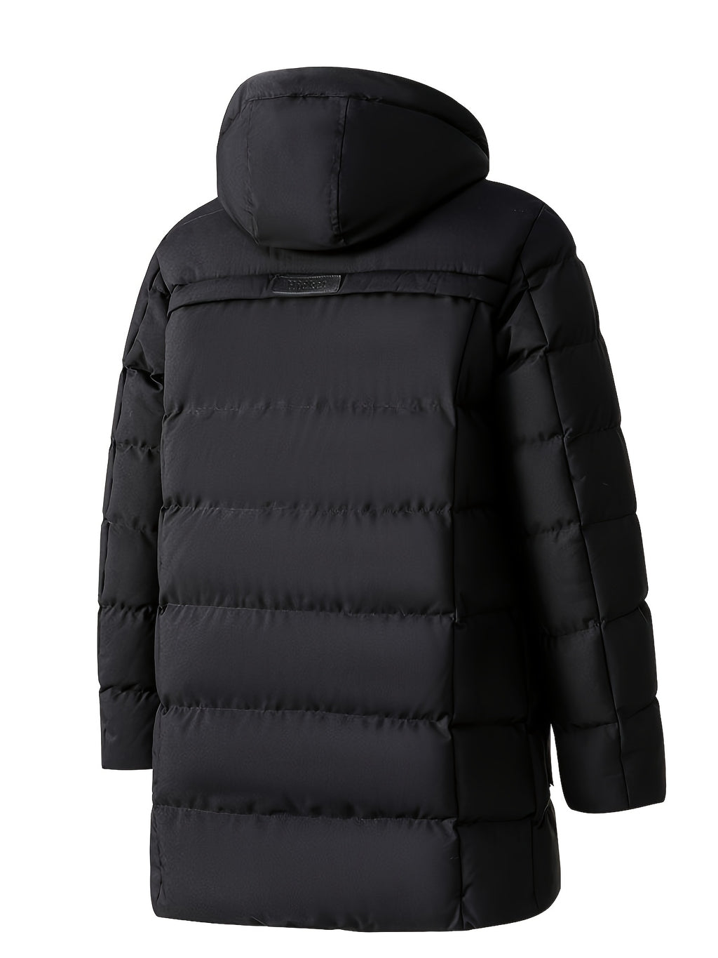 Veste long pour homme, grandes tailles, à capuche