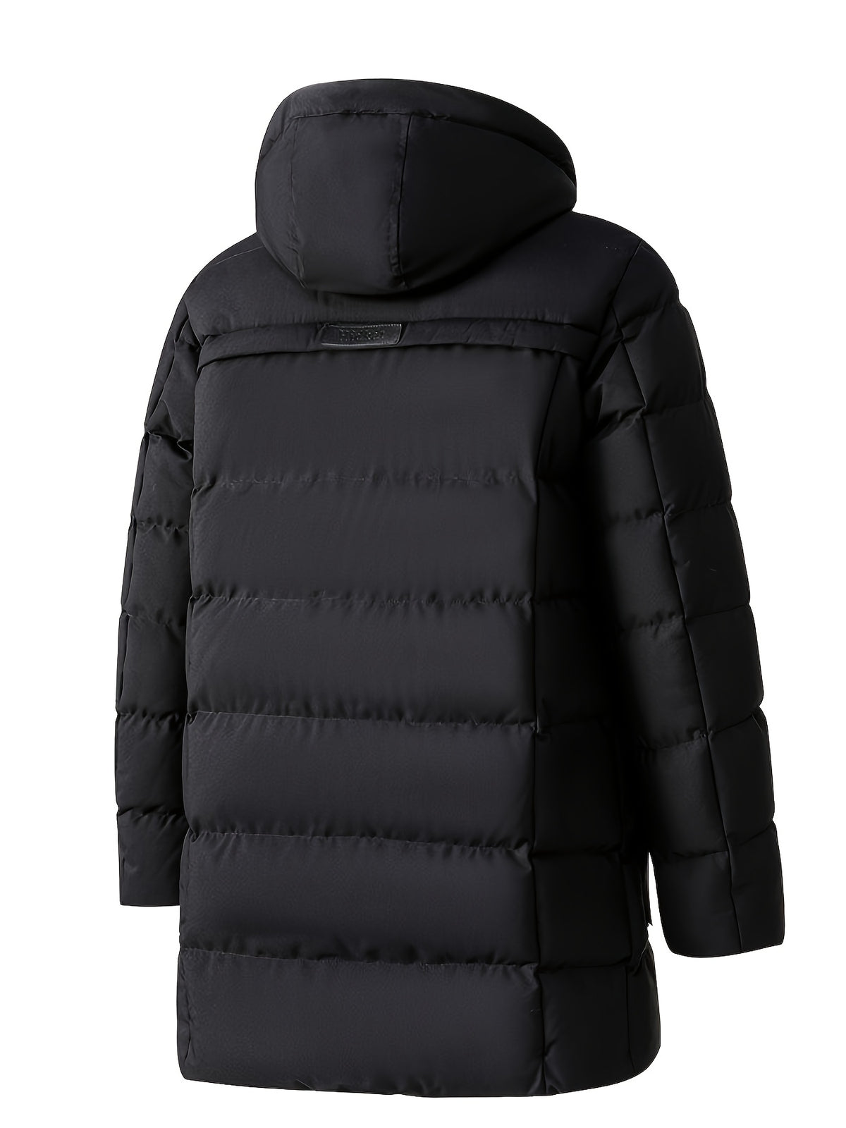 Veste long pour homme, grandes tailles, à capuche