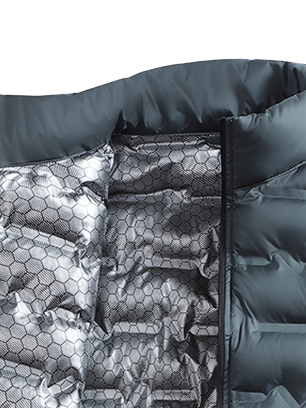Veste matelassée pour homme, grandes tailles, à col montant