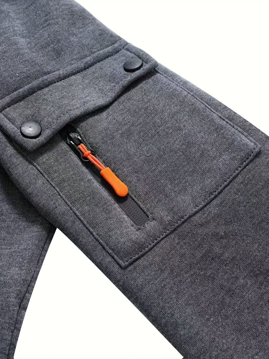 Veste long pour homme, à capuche, gris foncé