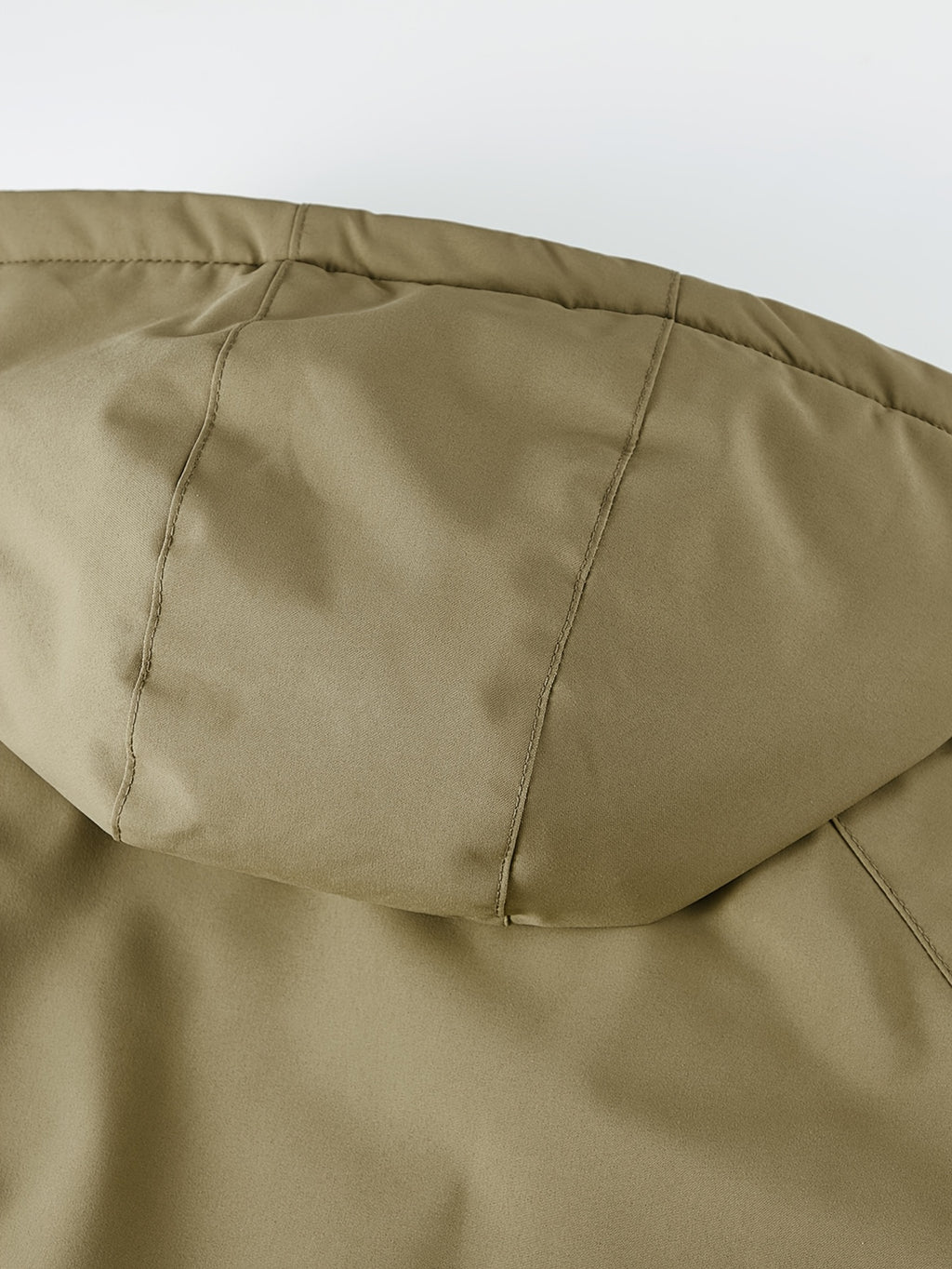 Veste pour homme, à capuche, vert militaire