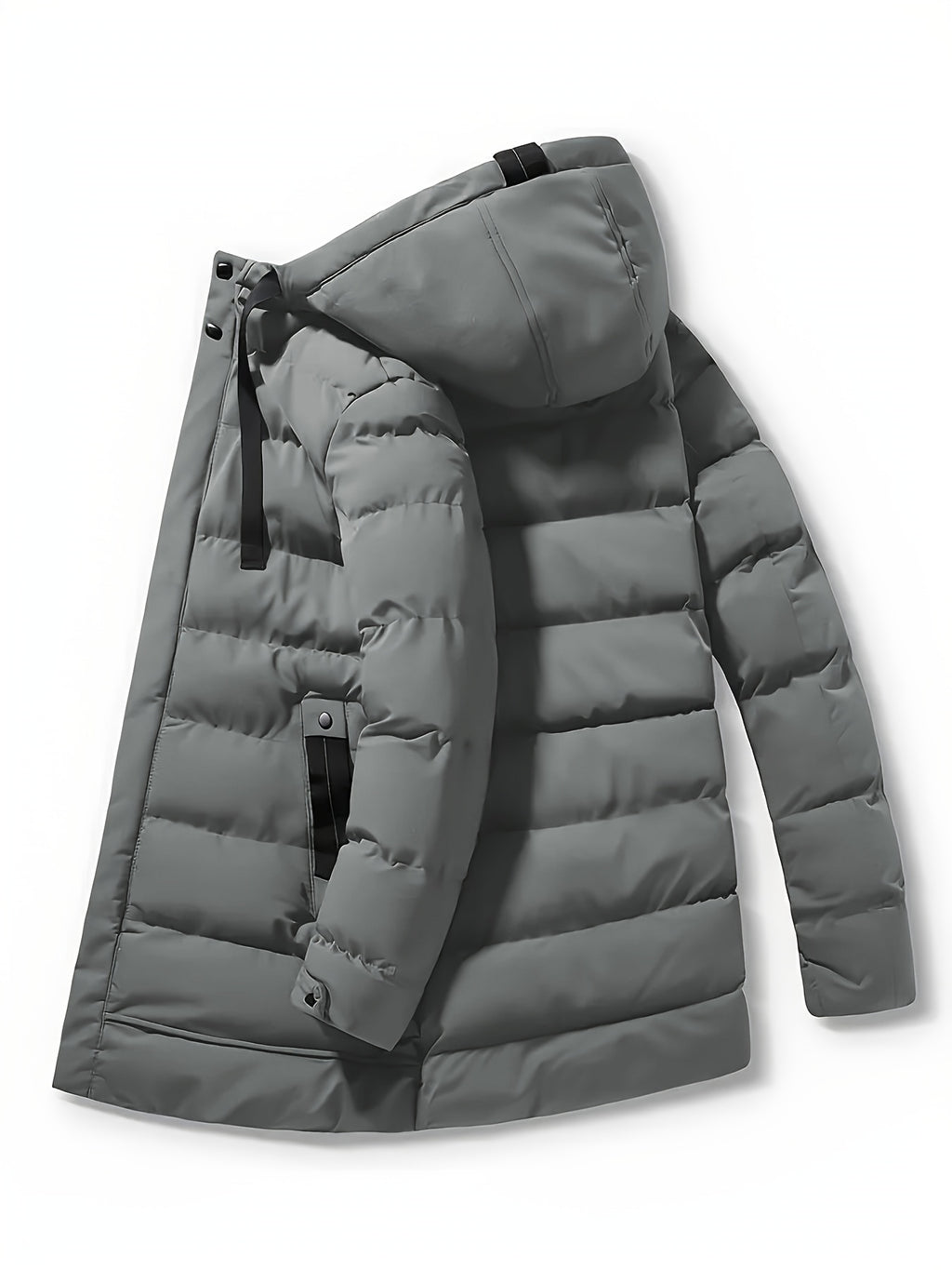 Manteau pour homme, coupe-vent, à capuche, vert fougère