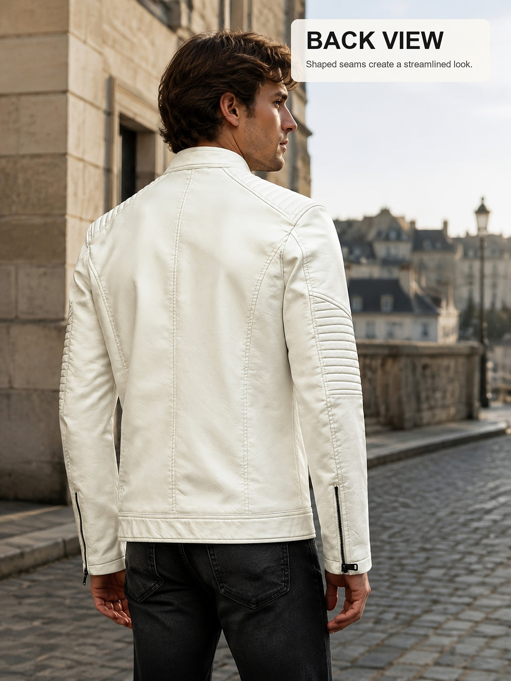 Veste Décontractée, une Pièce de Printemps/Hiver Élégante, avec un Design de Cardigan Zippé, un Col Montant et des Poches Zippées. Convient pour une Tenue Décontractée et les Soirées, Elle est Aussi Confortable pour le Cyclisme. Un Cadeau de No, photo 6