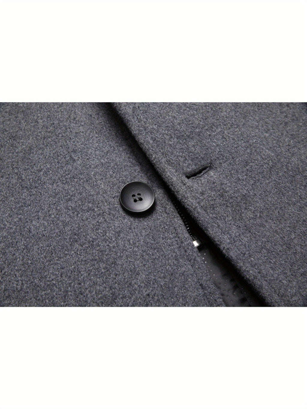 Manteau en laine pour homme, 30 % laine, à revers