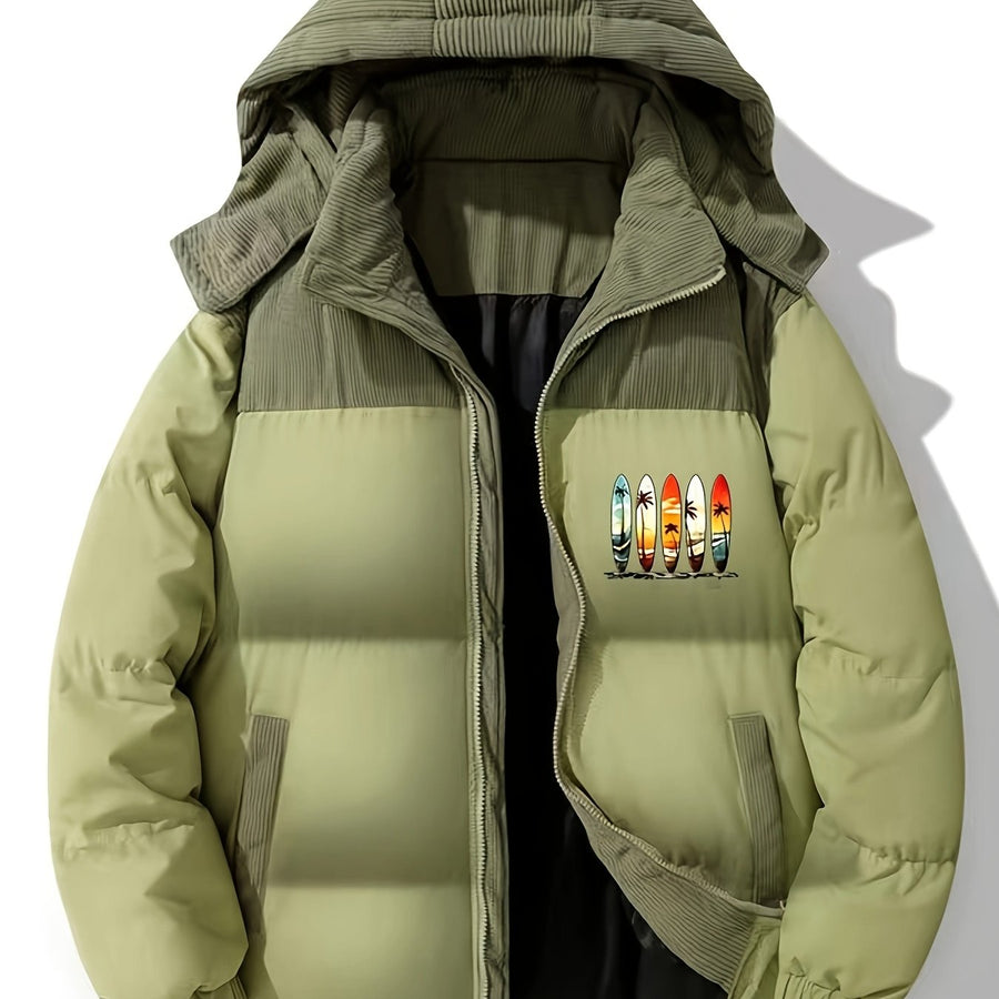 Veste, coupe-vent, à capuche, modele 2, coloris vert fougère
