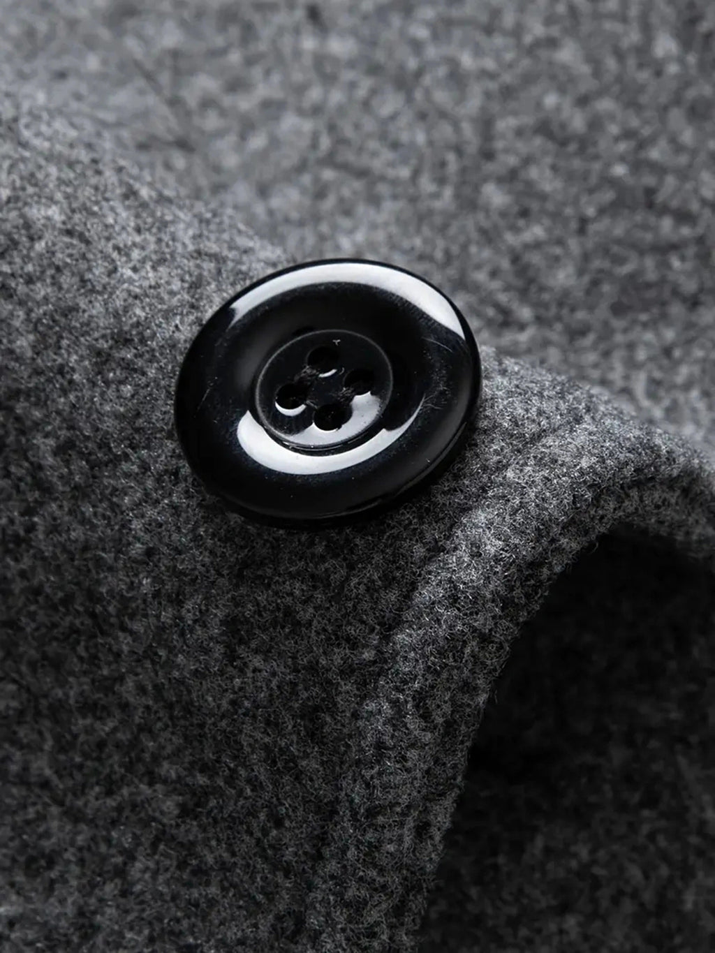 Manteau pour homme, à revers, gris clair