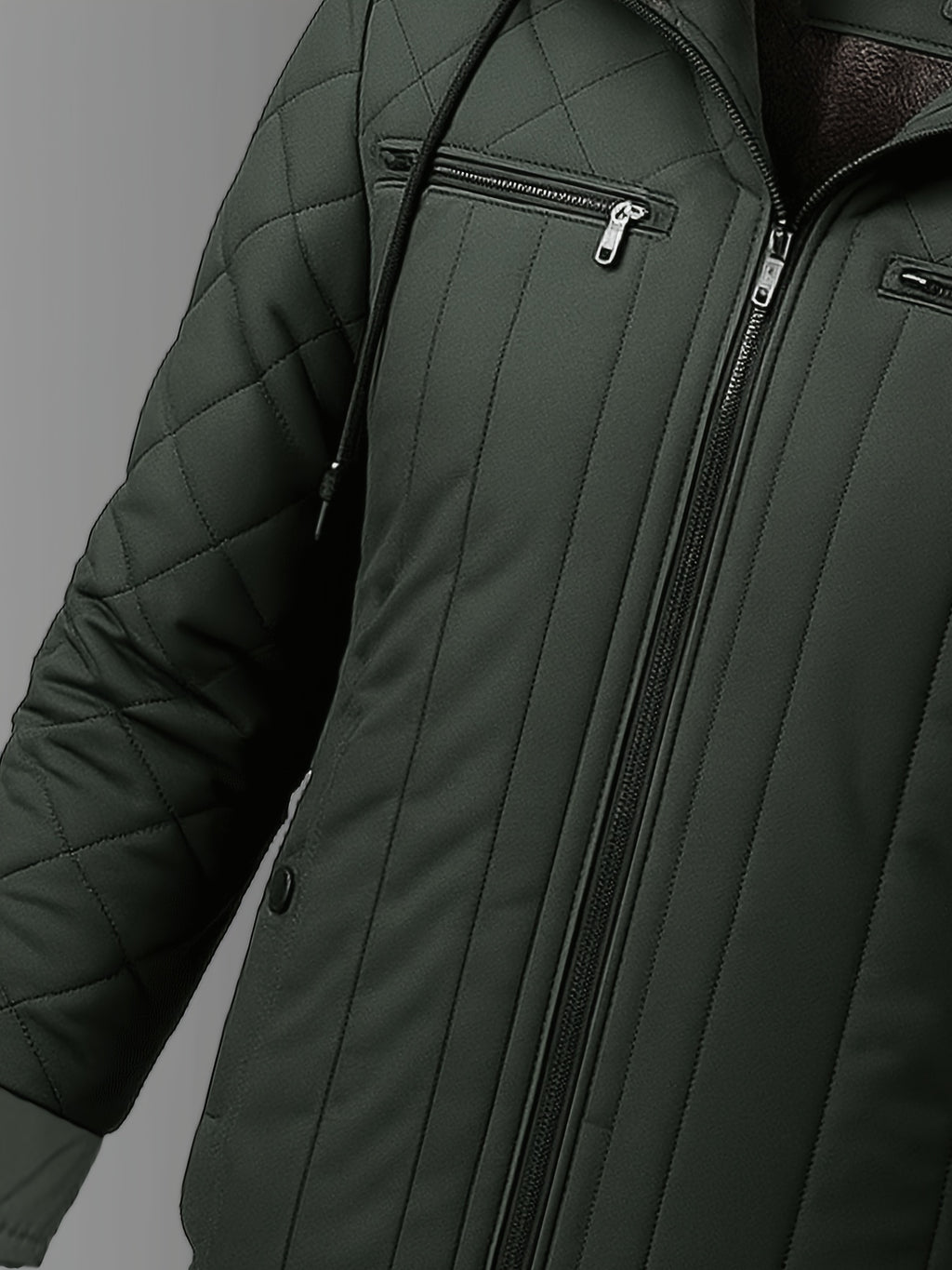 Veste pour homme, polaire, à capuche