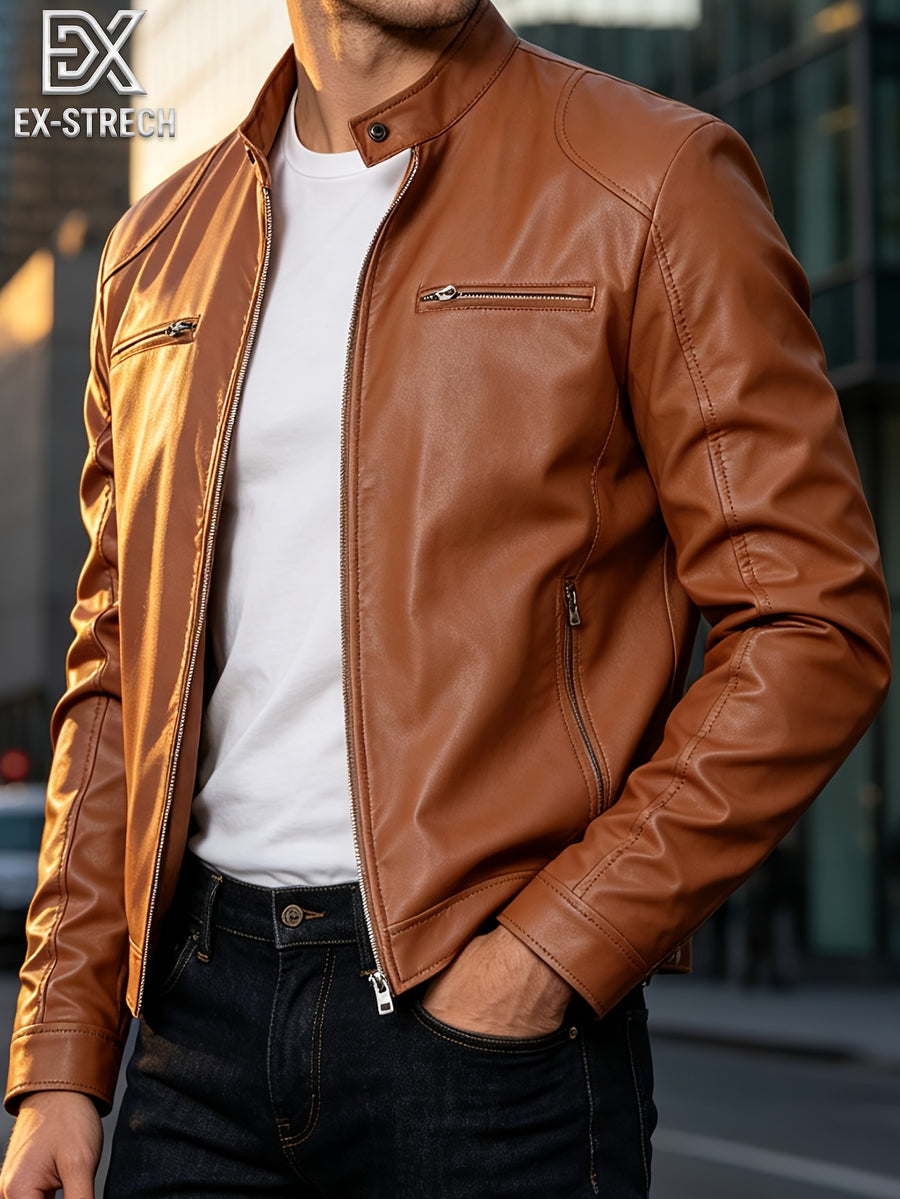 Veste, coupe-vent, à col montant, café, détail du vêtement
