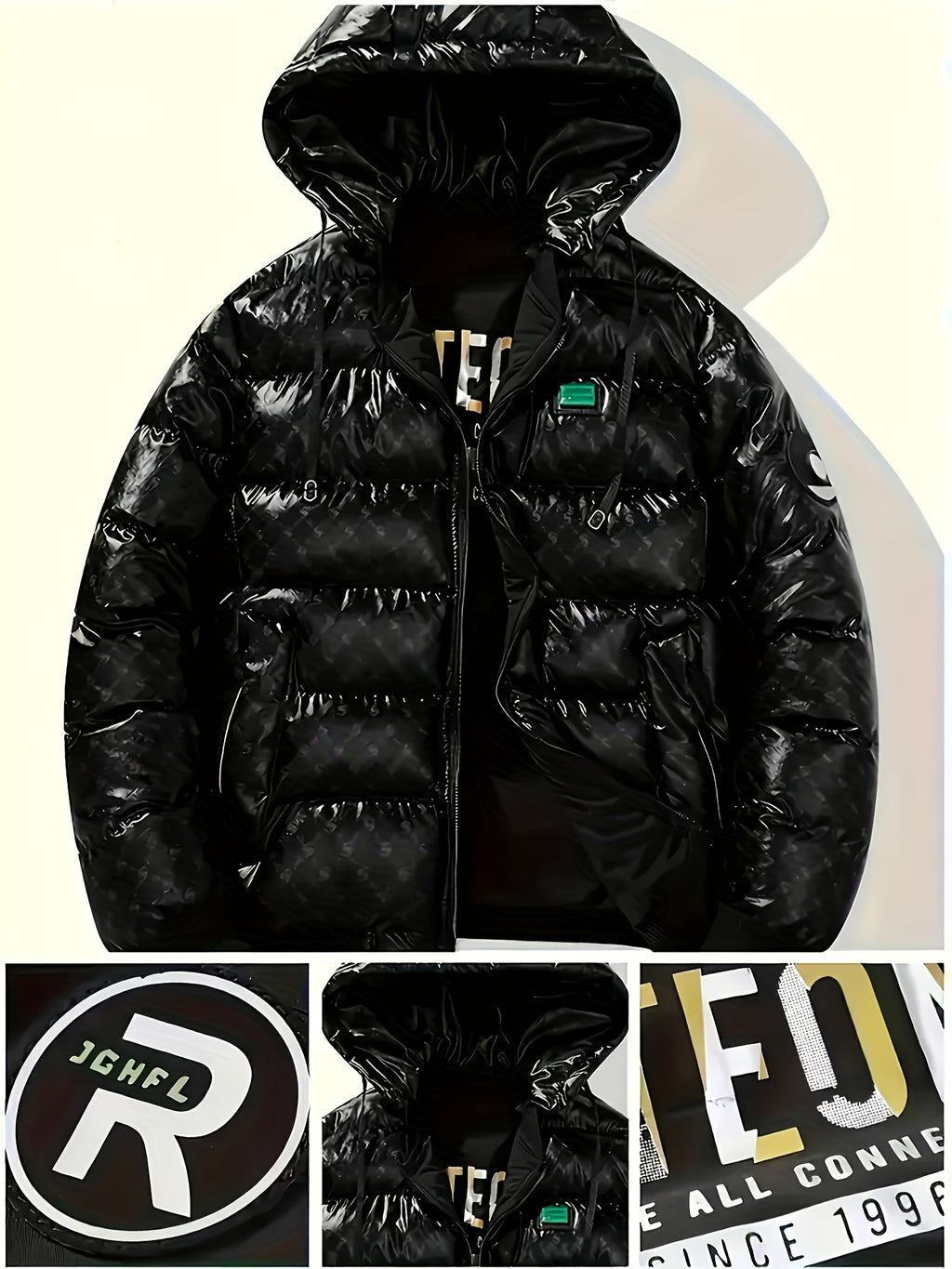 Veste pour homme, coupe-vent, à capuche, vert