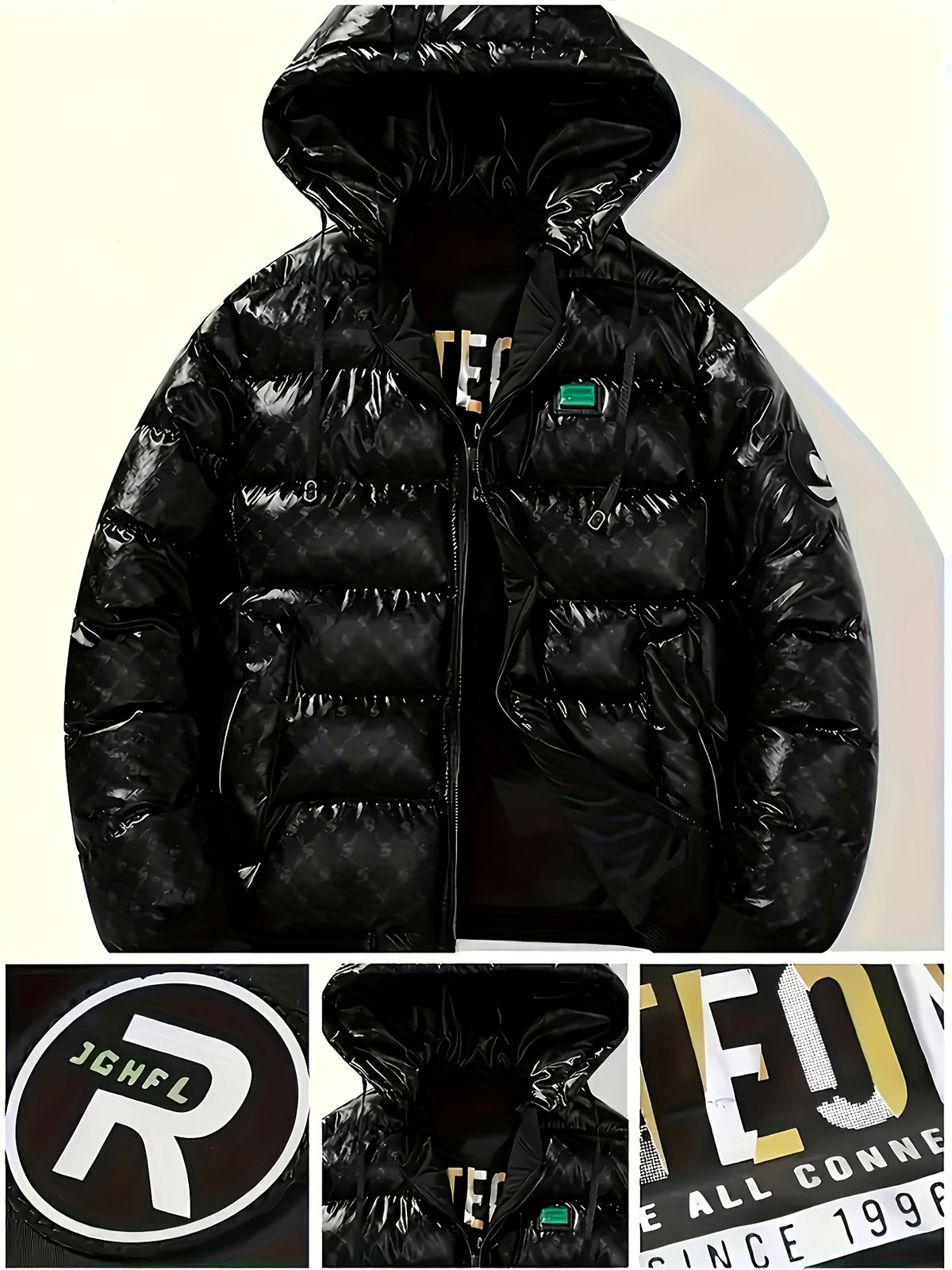 Veste pour homme, coupe-vent, à capuche, vert
