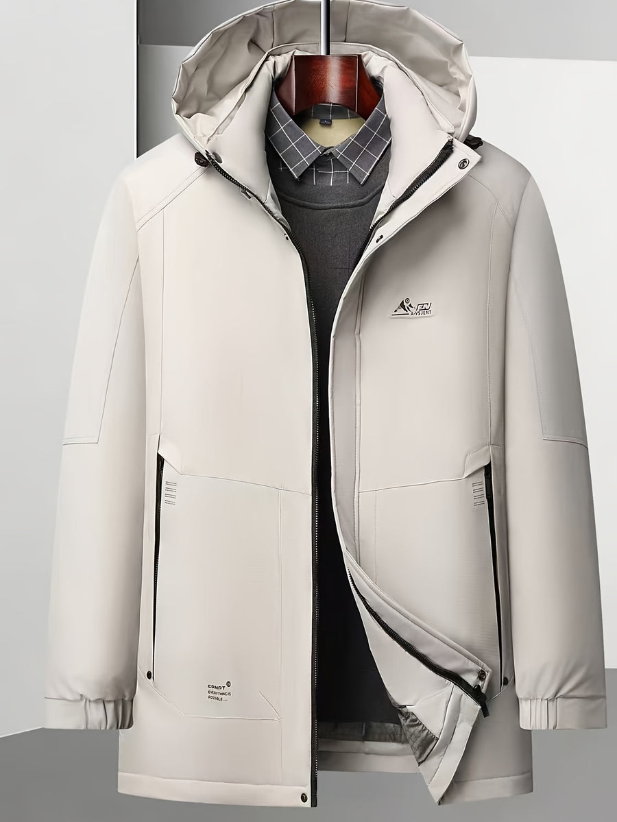 Manteau long, à capuche, café, photo 22
