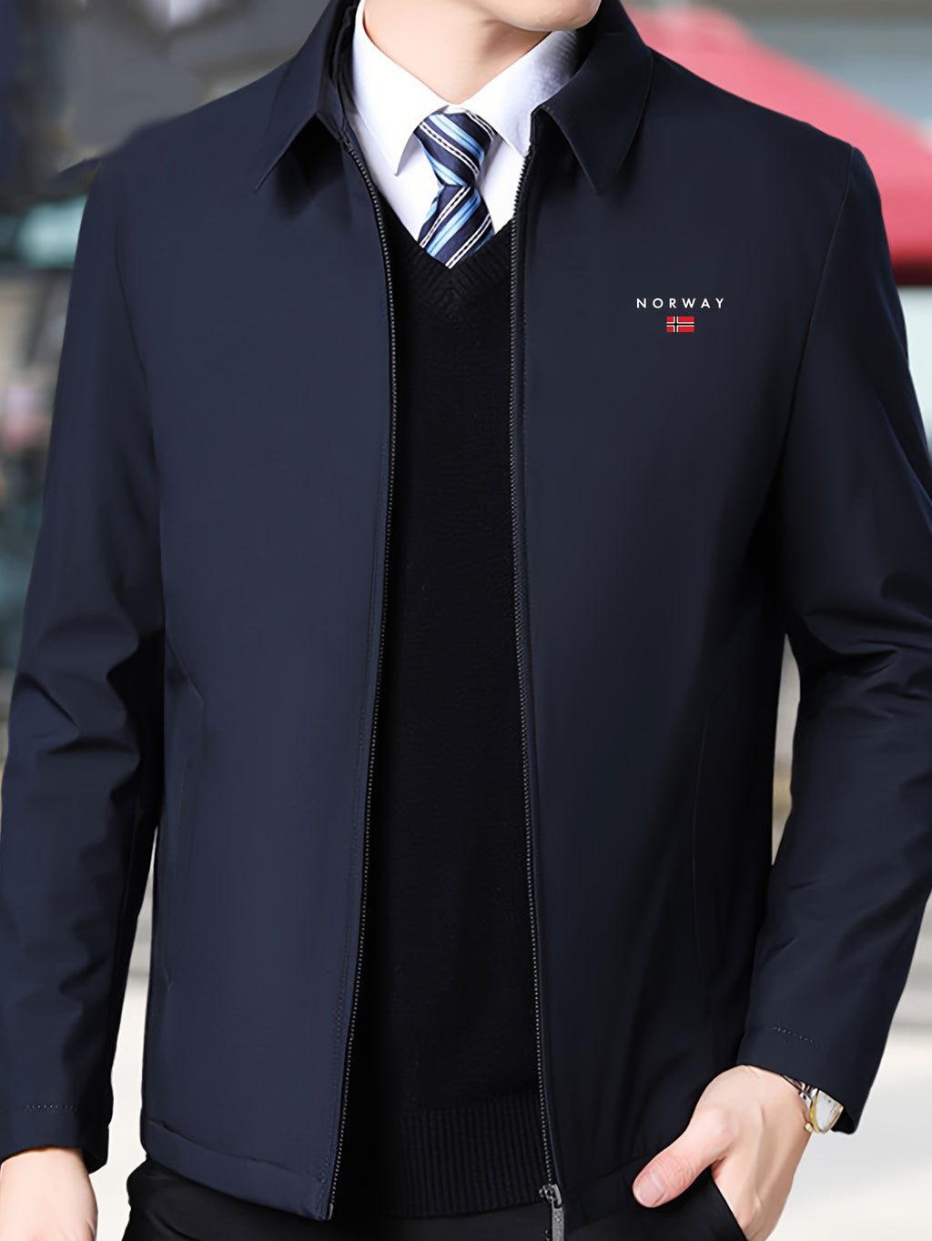 Veste pour homme, à revers, modele 10