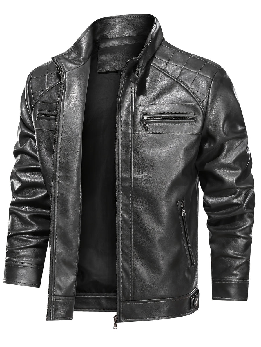 Veste en cuir PU de haute qualité, tailles américaines, parfaite pour un usage quotidien et en extérieur au printemps et en automne, photo 11