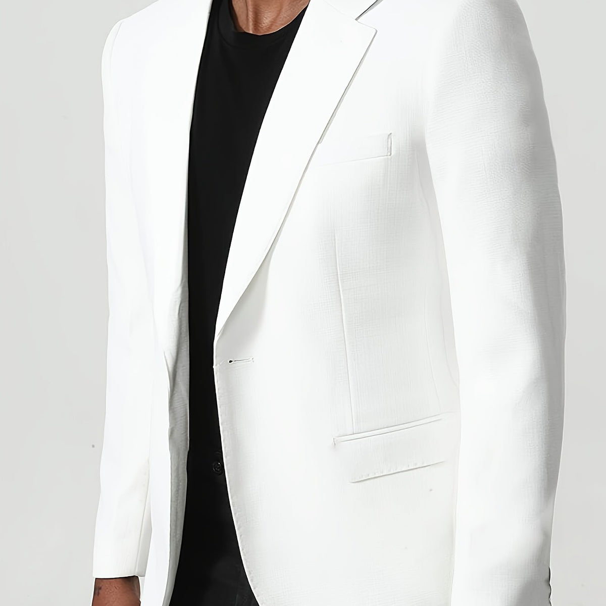 Manteau, à revers, laiteux, coloris laiteux Image