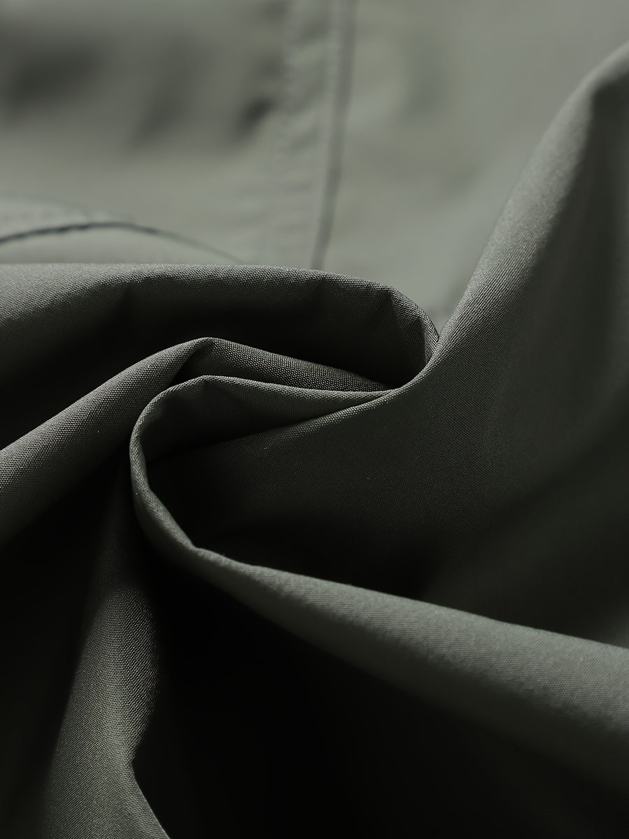 Veste long, à capuche, vert fougère, photo 16