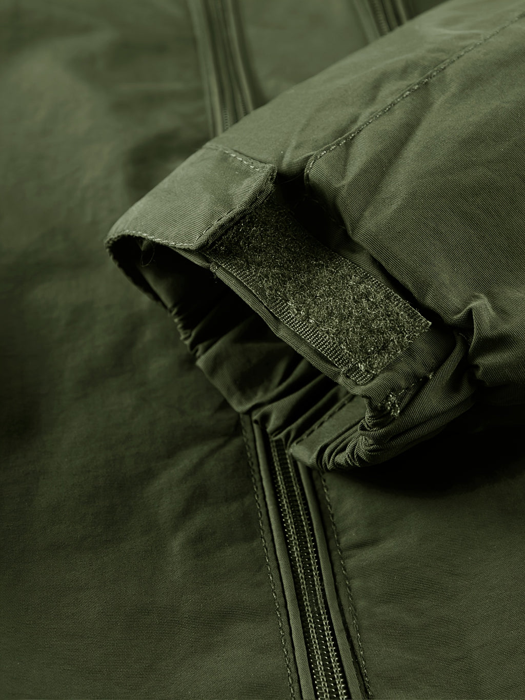 Veste pour homme, polaire, à capuche, vert olive