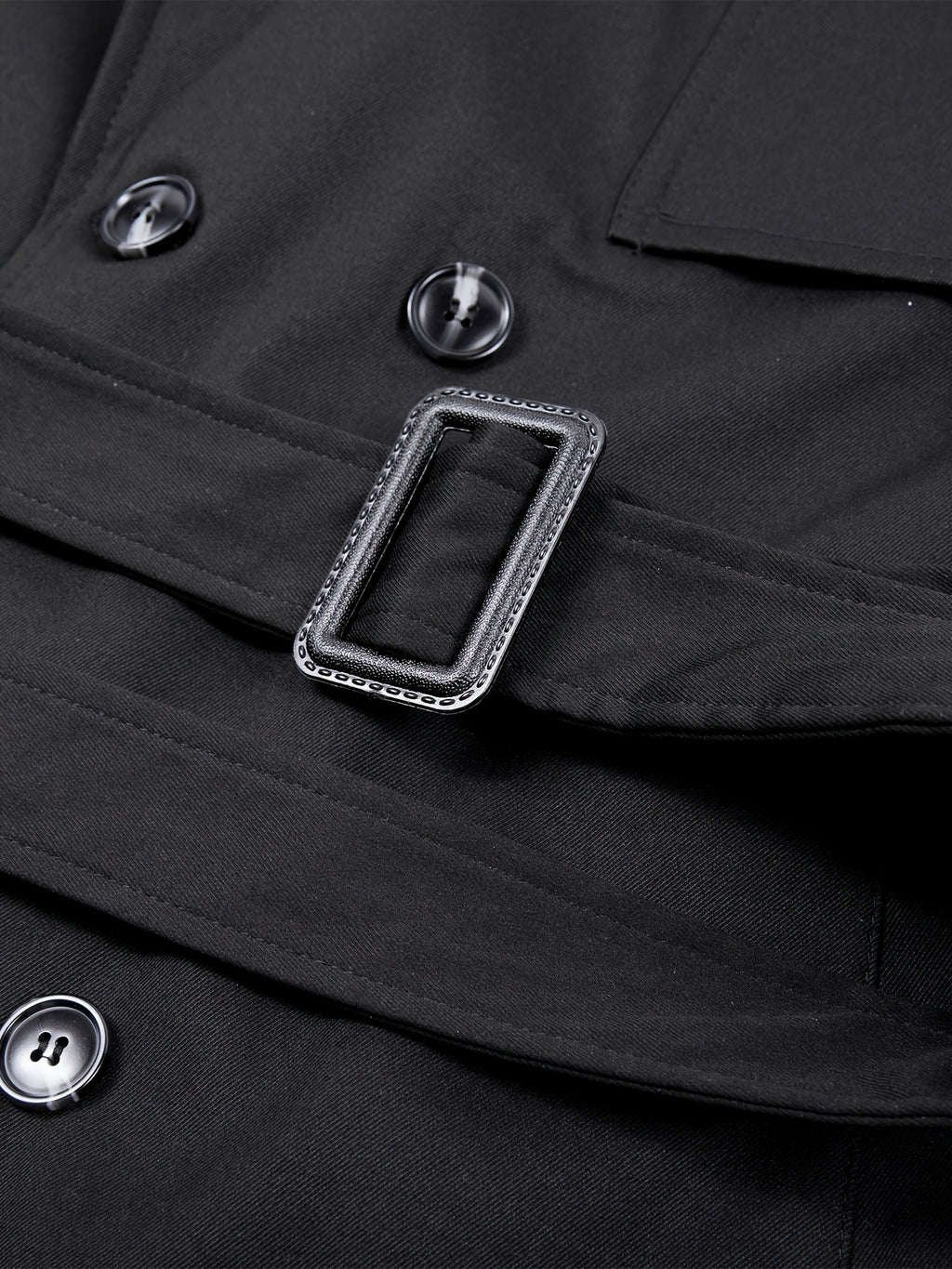 Trench mi-long pour homme, à revers