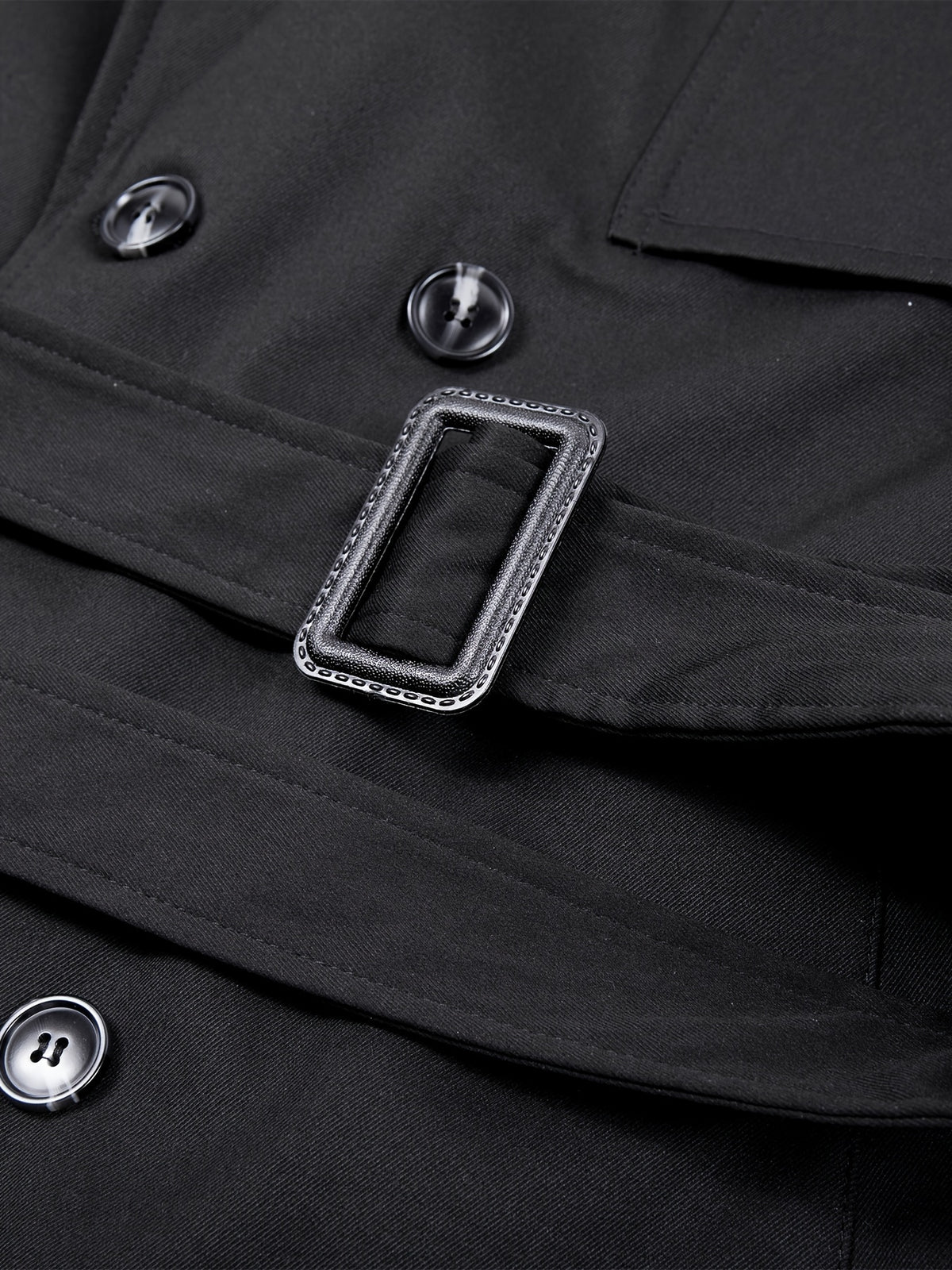 Trench mi-long pour homme, à revers