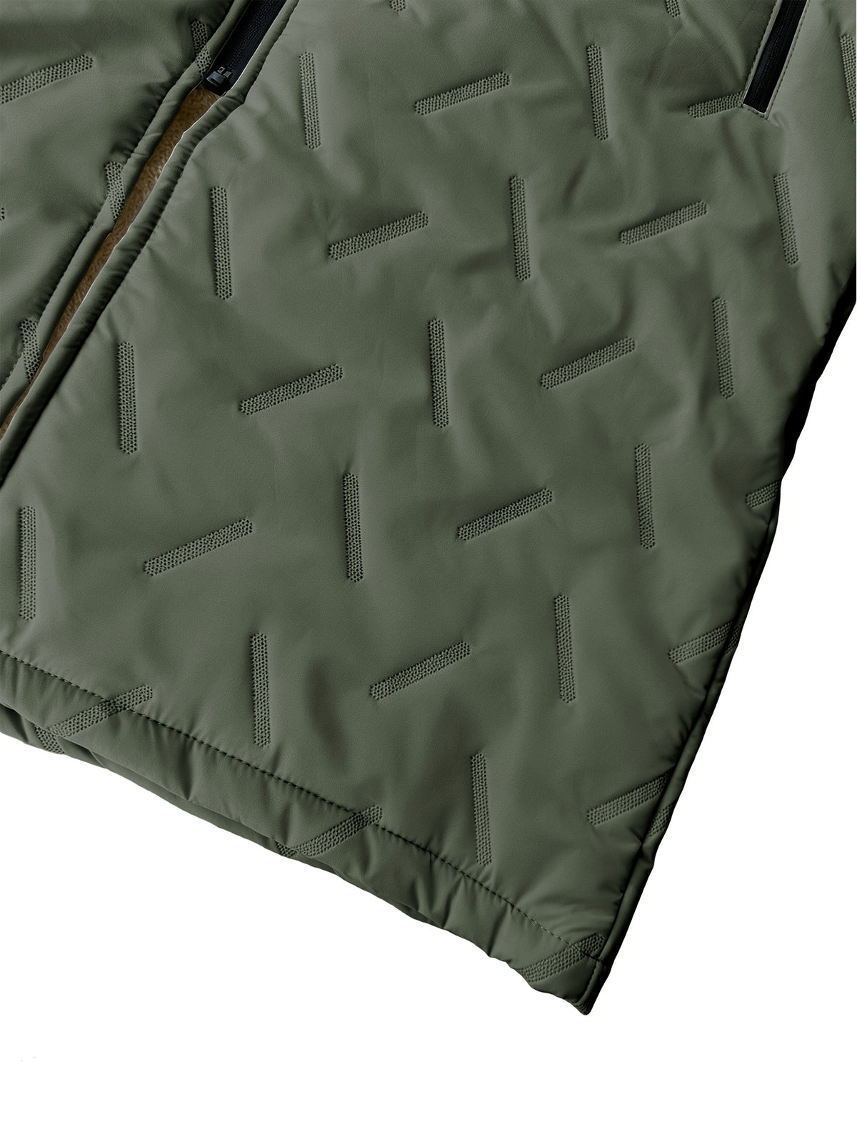 Parka long pour homme, polaire, à col montant