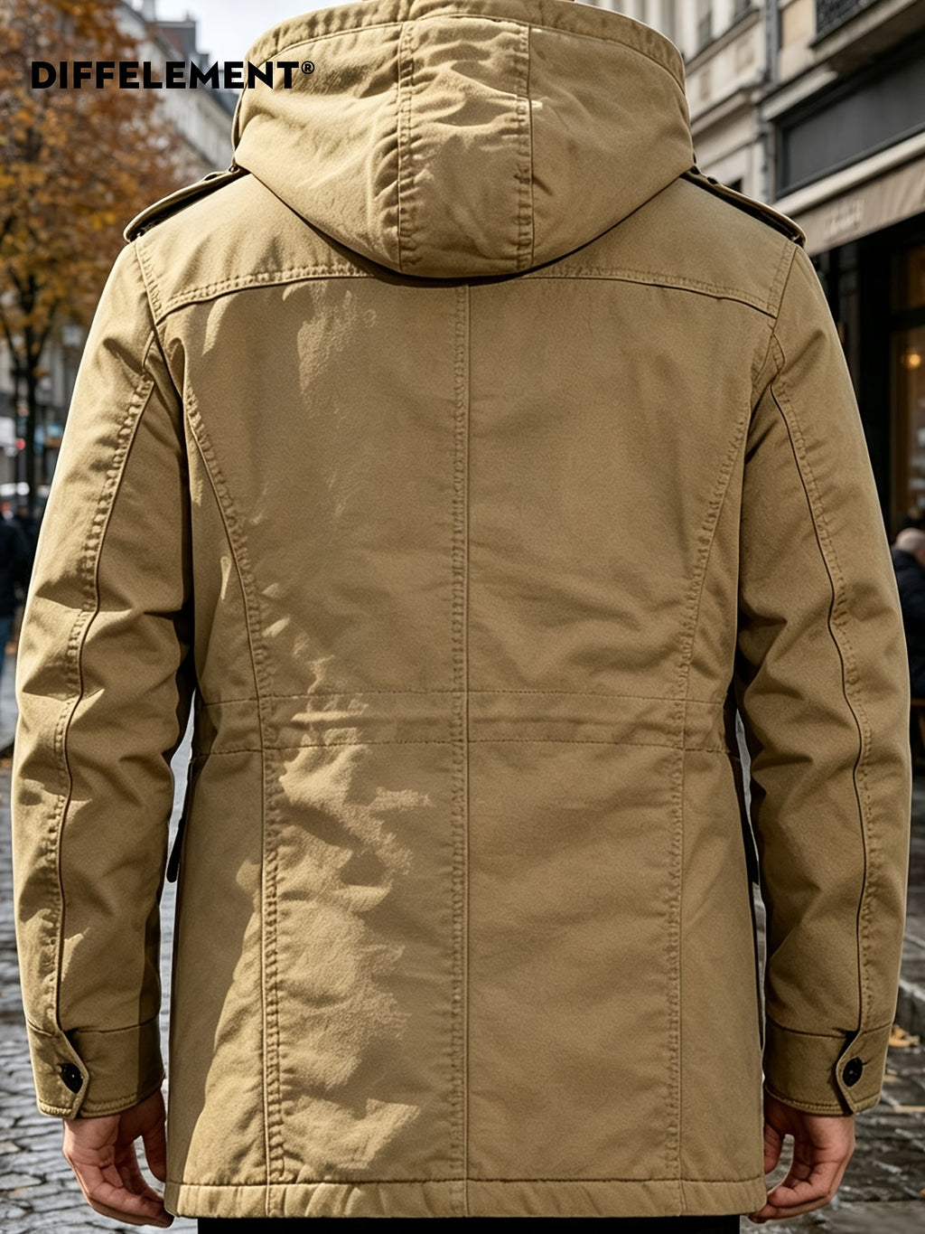 Parka pour homme, coupe-vent, à capuche, modele 2