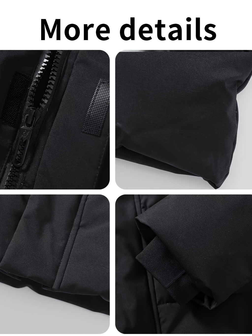 Veste matelassée long pour homme, à capuche