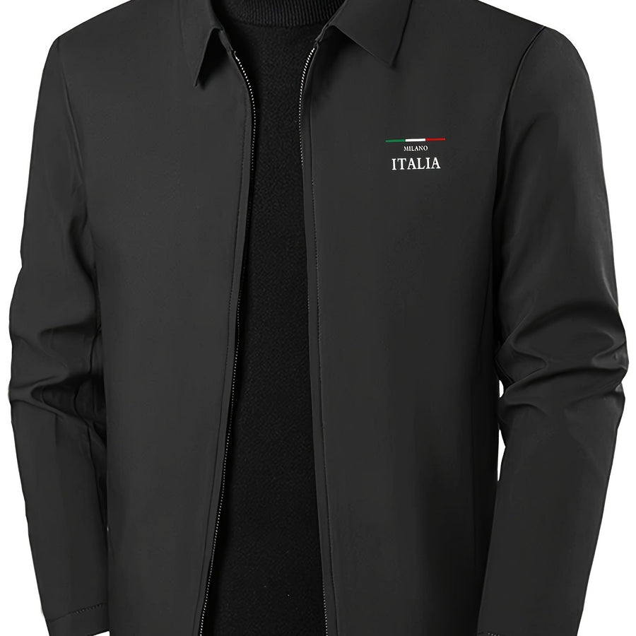 Veste pour homme, à revers, bleu marine long, vue 3