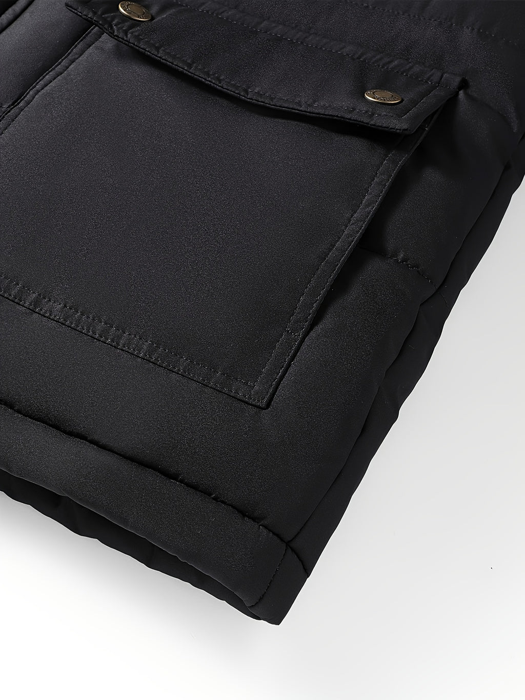 Manteau pour homme, coupe-vent, à capuche, noir foncé