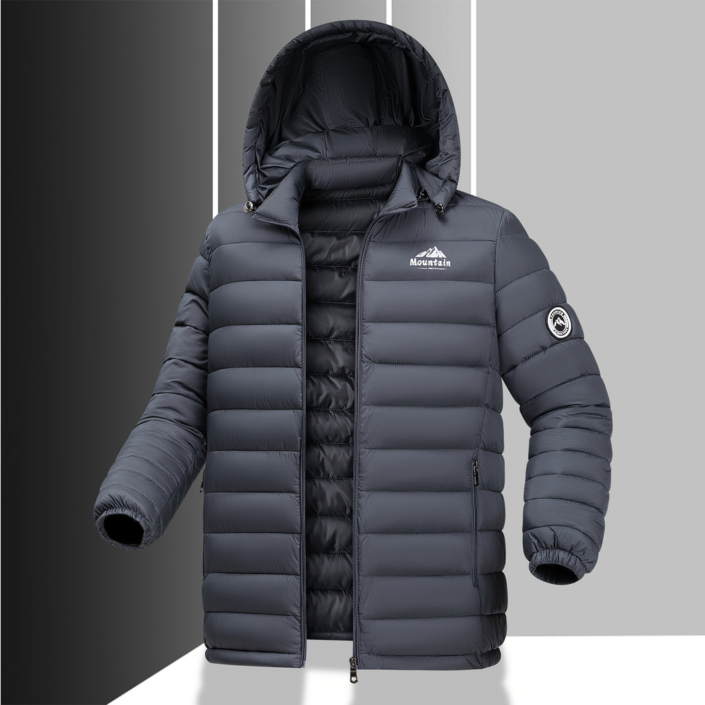 Veste matelassée pour homme, imperméable, à capuche