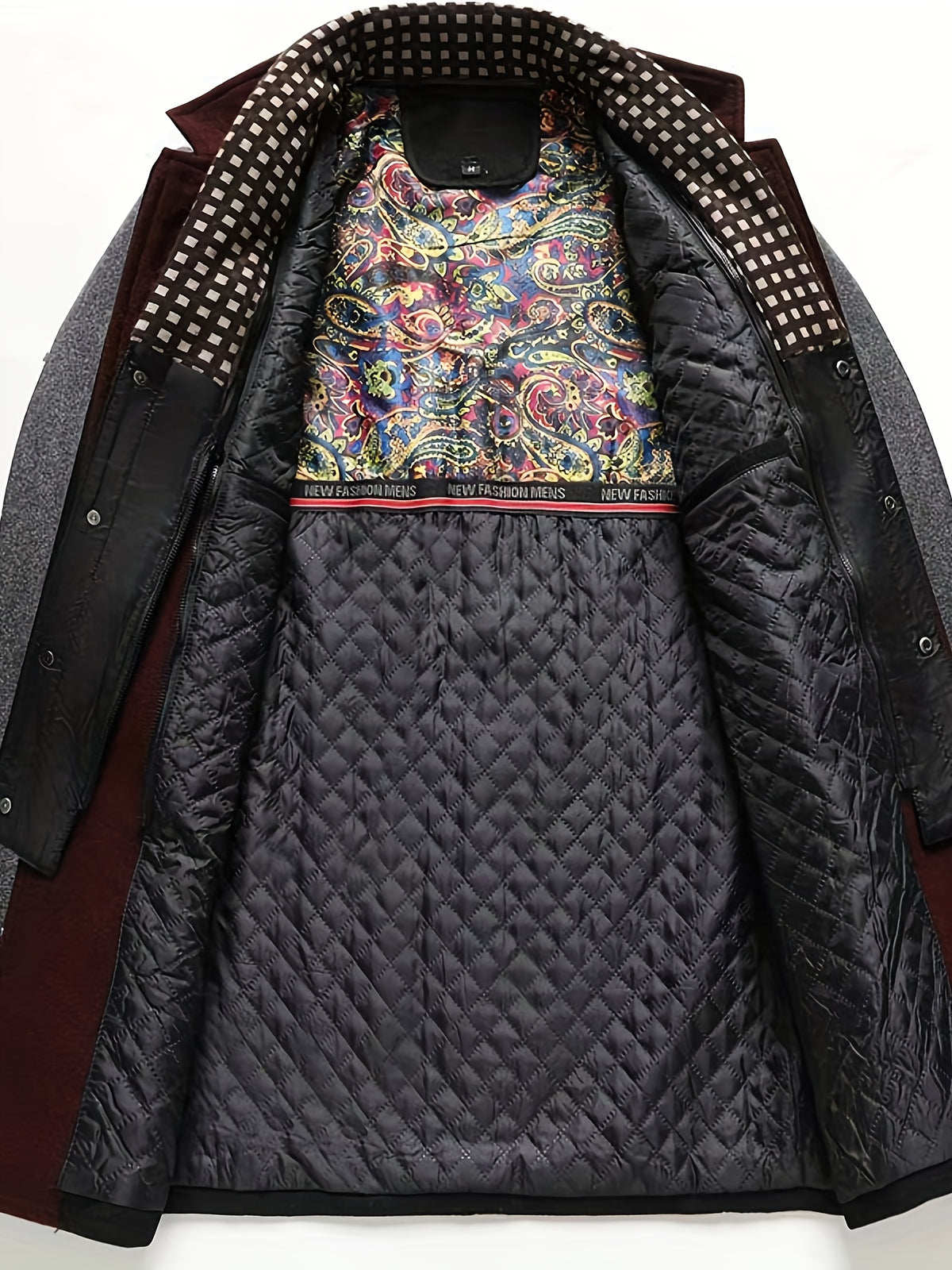 Veste en laine court pour homme, 55,4 % laine, tweed