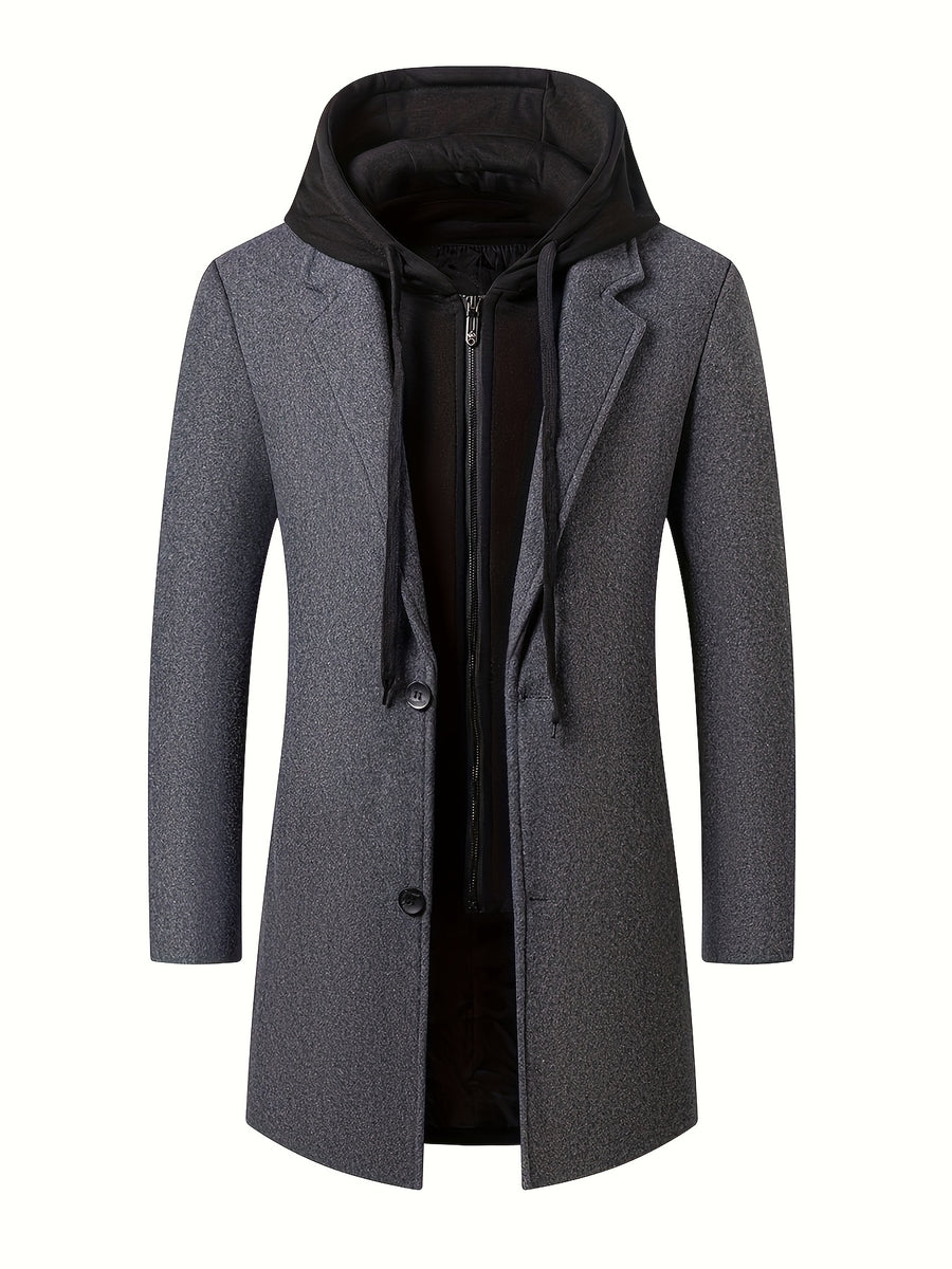 Pardessus en laine mi-long, 50 % laine, tweed, photo 16