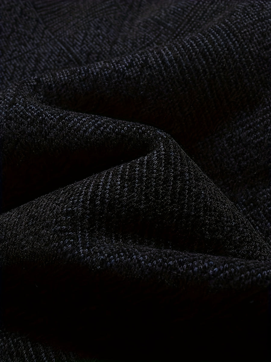 Veste longue, à col montant, noir, détail du vêtement