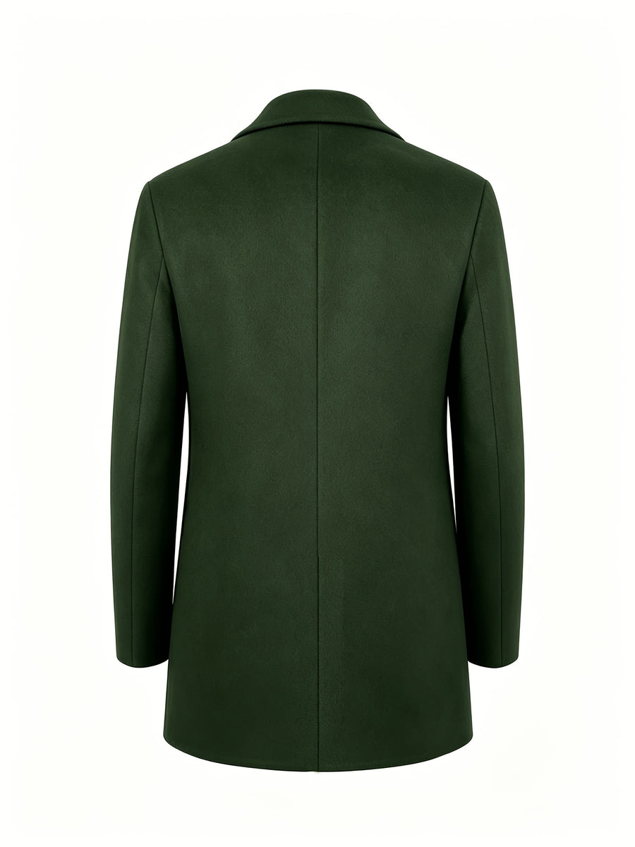 Manteau, à revers, vert fougère, photo 15
