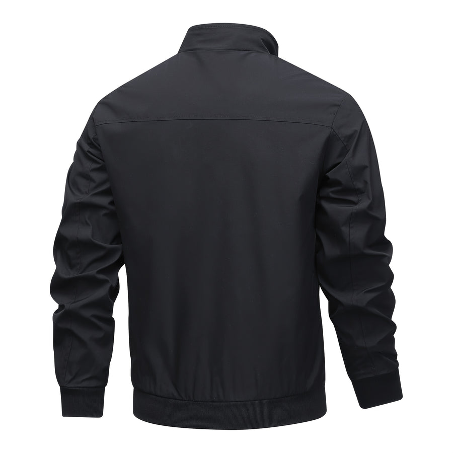 Veste, à carreaux, à col montant, noir, photo 5