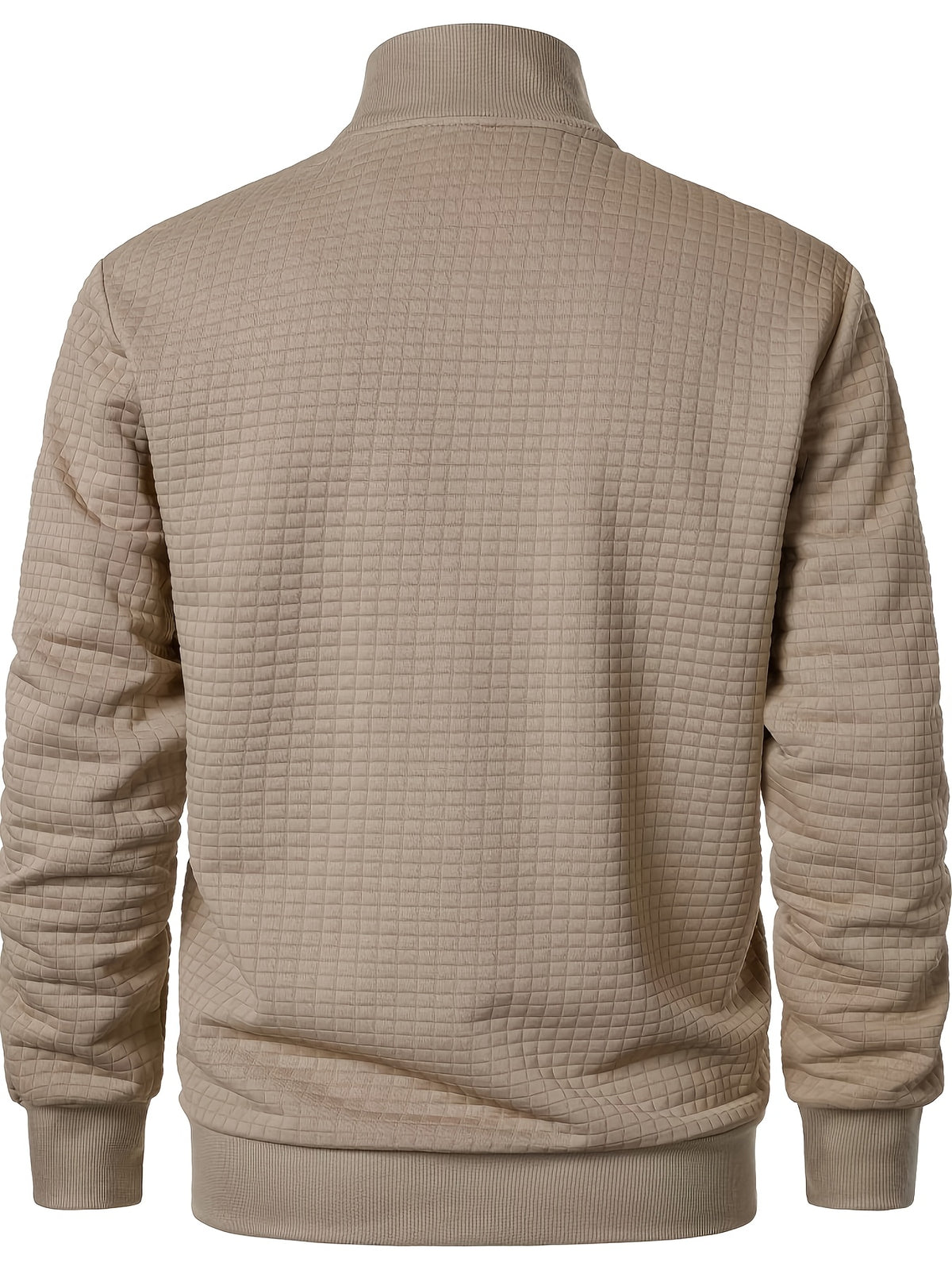 Veste pour homme, à carreaux, à col montant