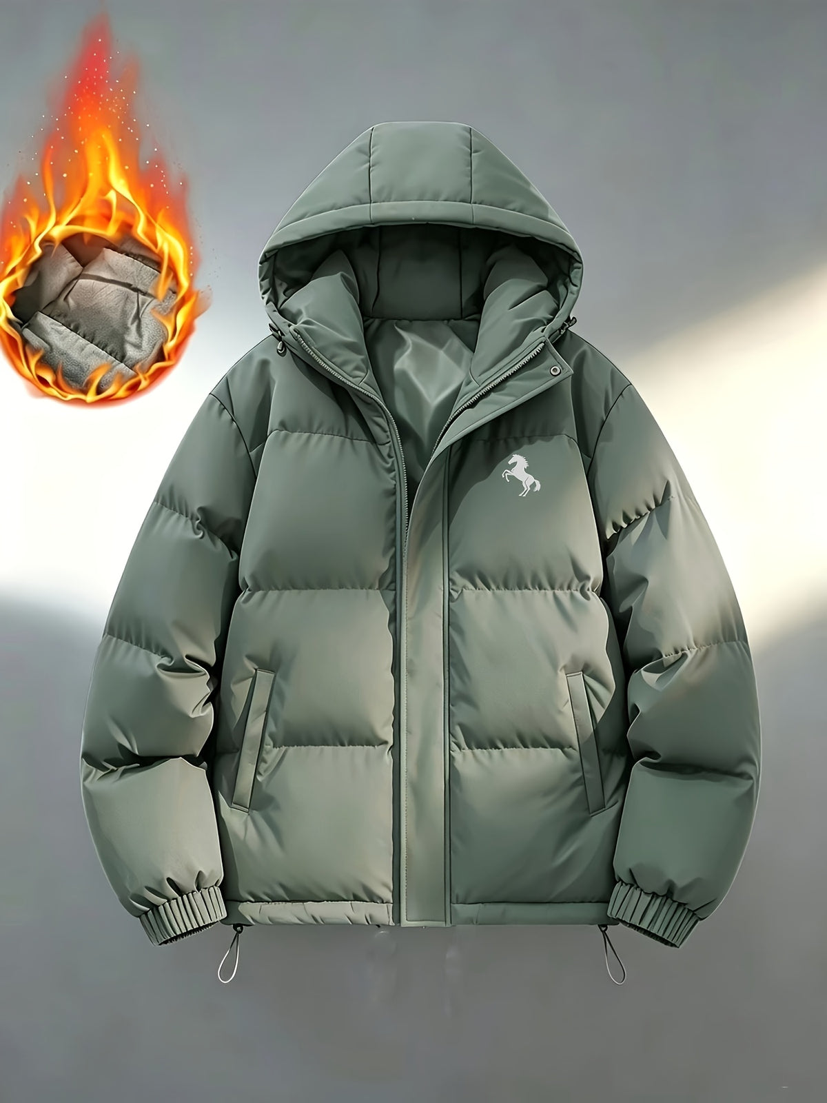 Veste pour homme, coupe-vent, à capuche