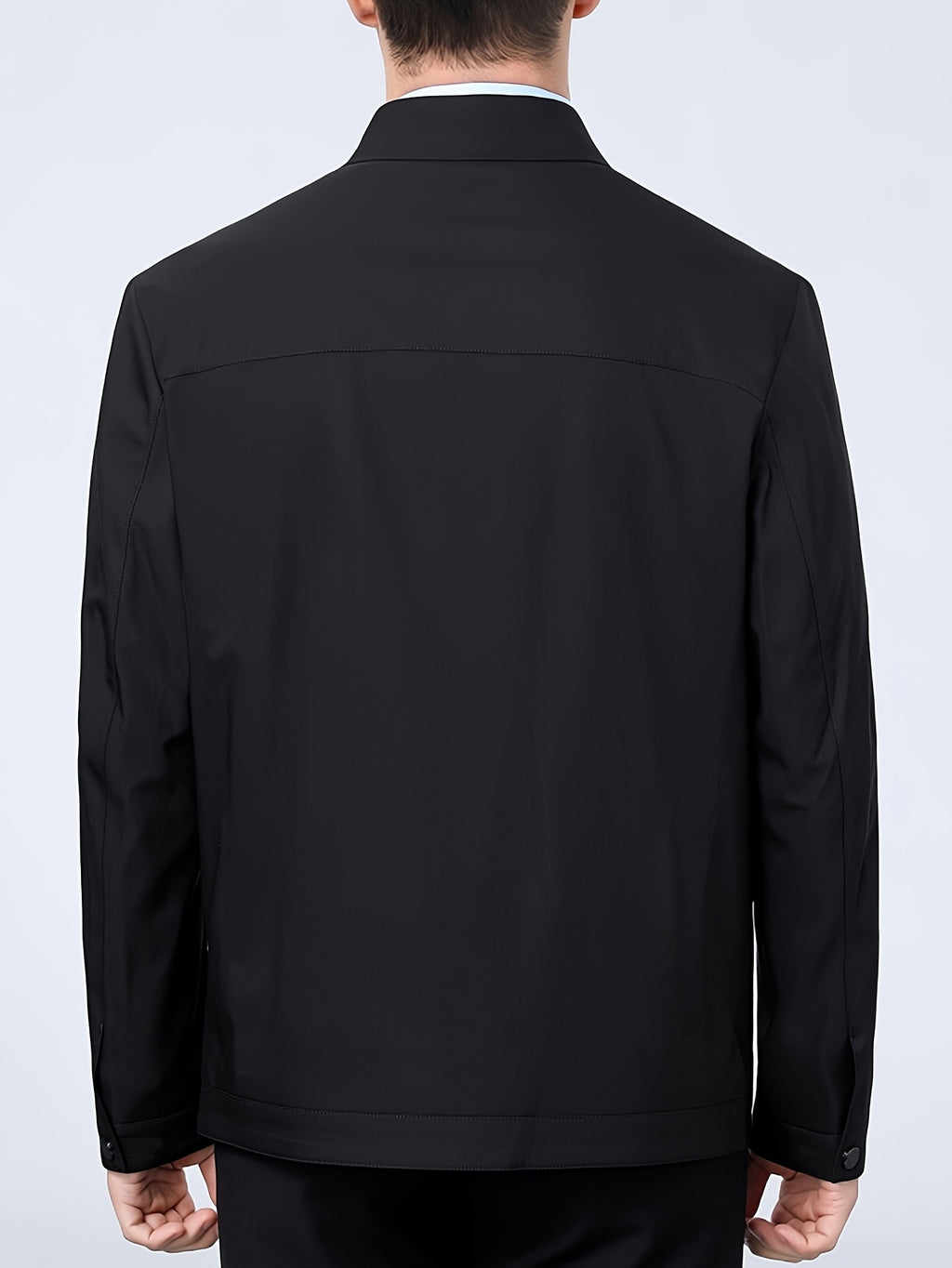 Veste, à revers, gris, photo 24