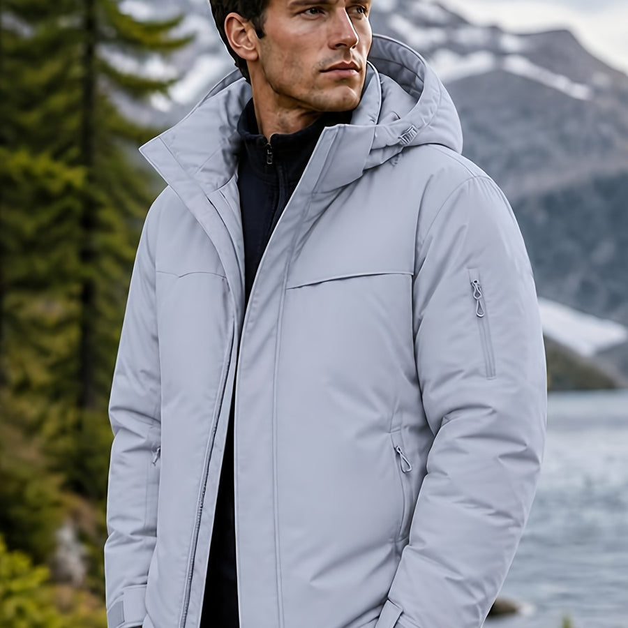 Veste, à capuche, gris de yinchuan, coloris gris de yinchuan