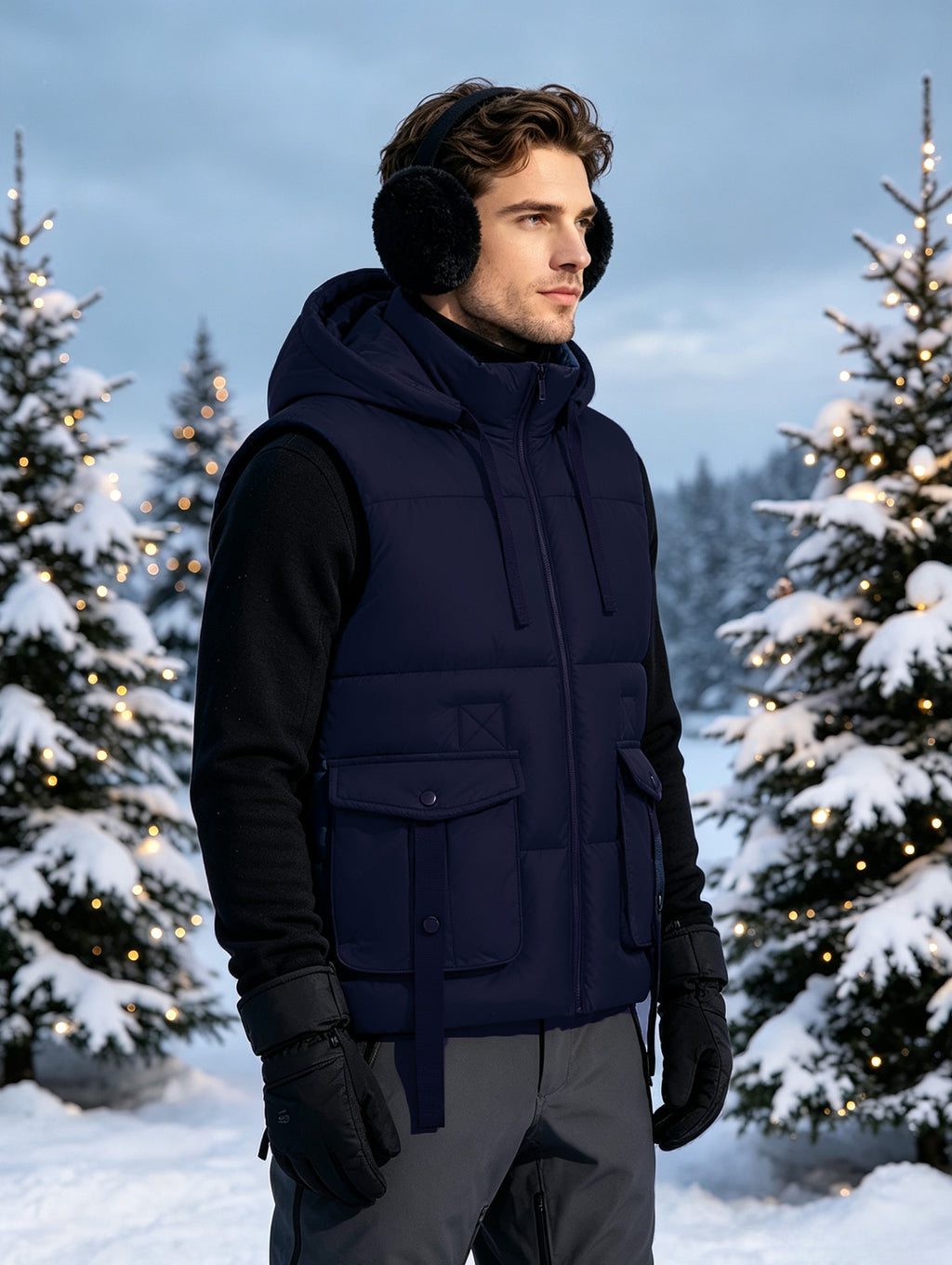 Manteau, capuche amovible, kaki, photo 6
