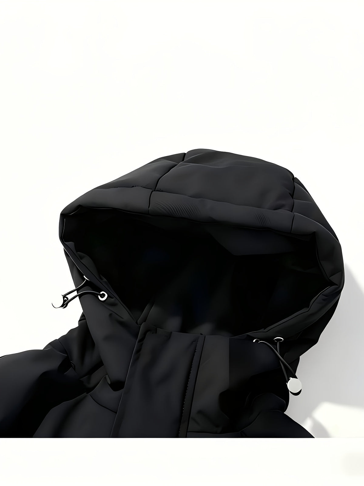 Veste pour homme, à capuche, col montant