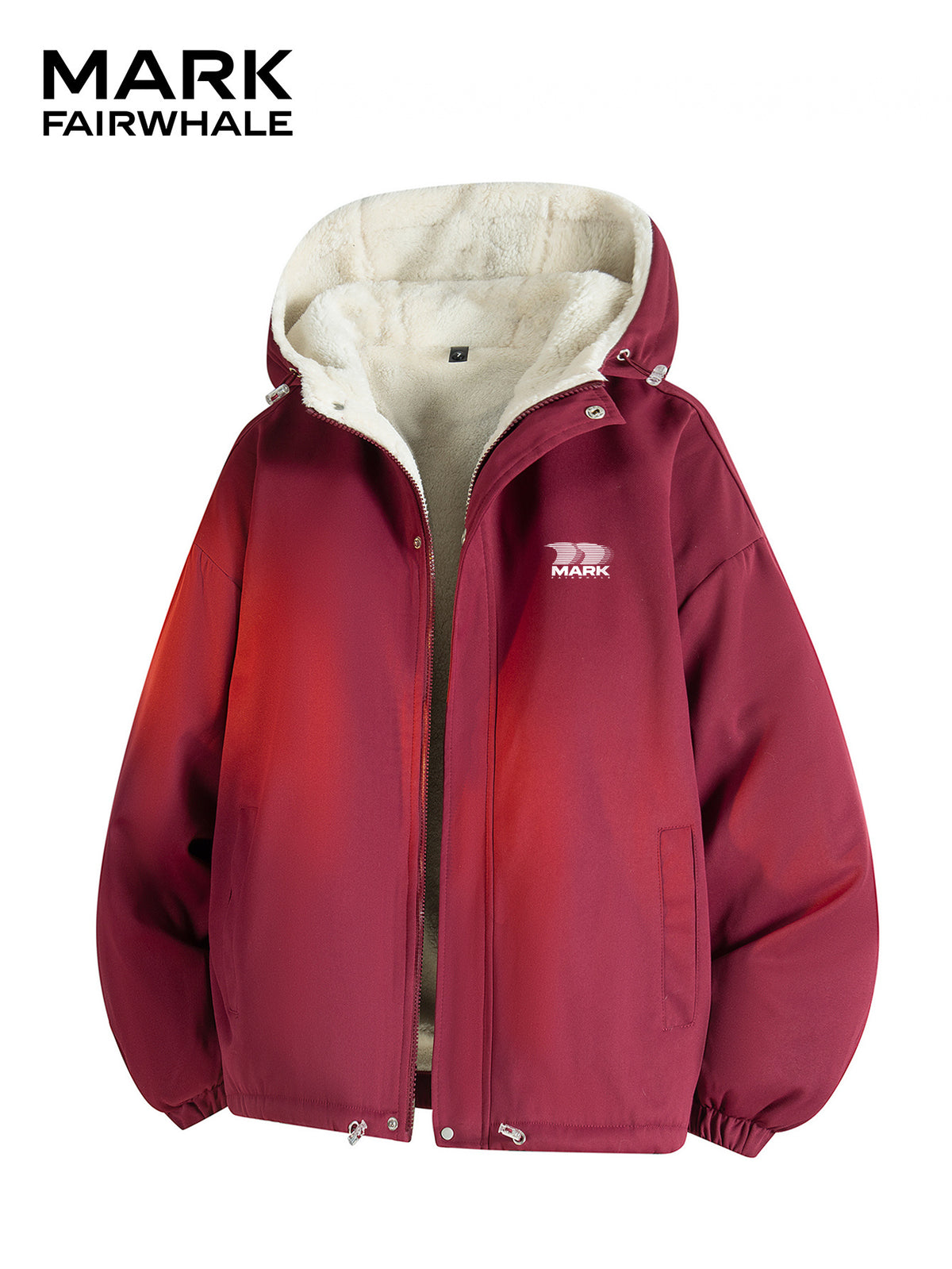 Veste pour homme, coupe-vent, à capuche, abricot