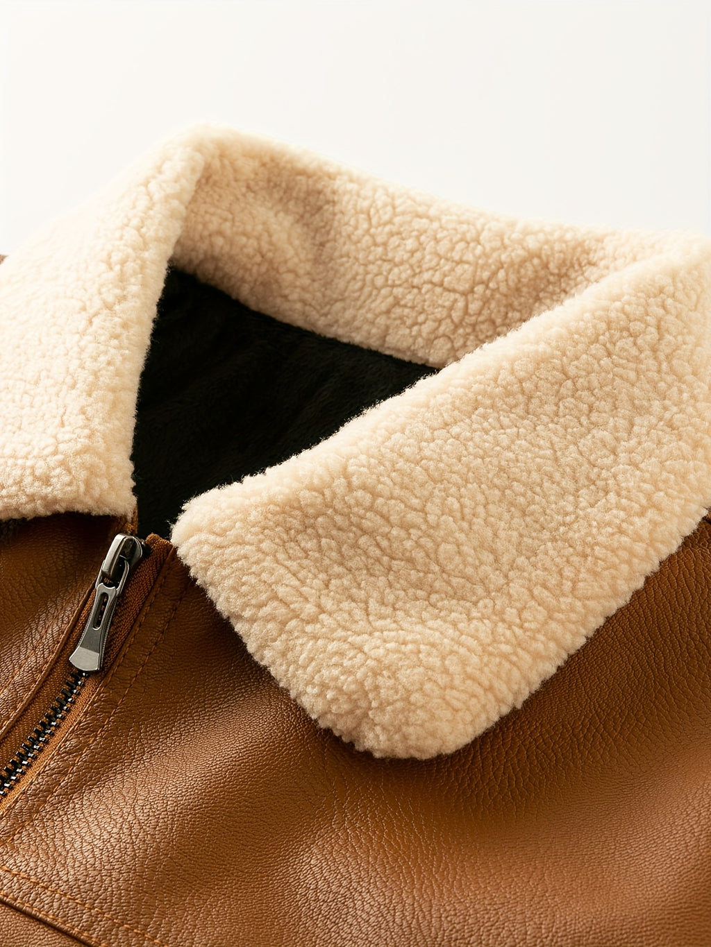 Veste, à revers, gingembre, détail du vêtement