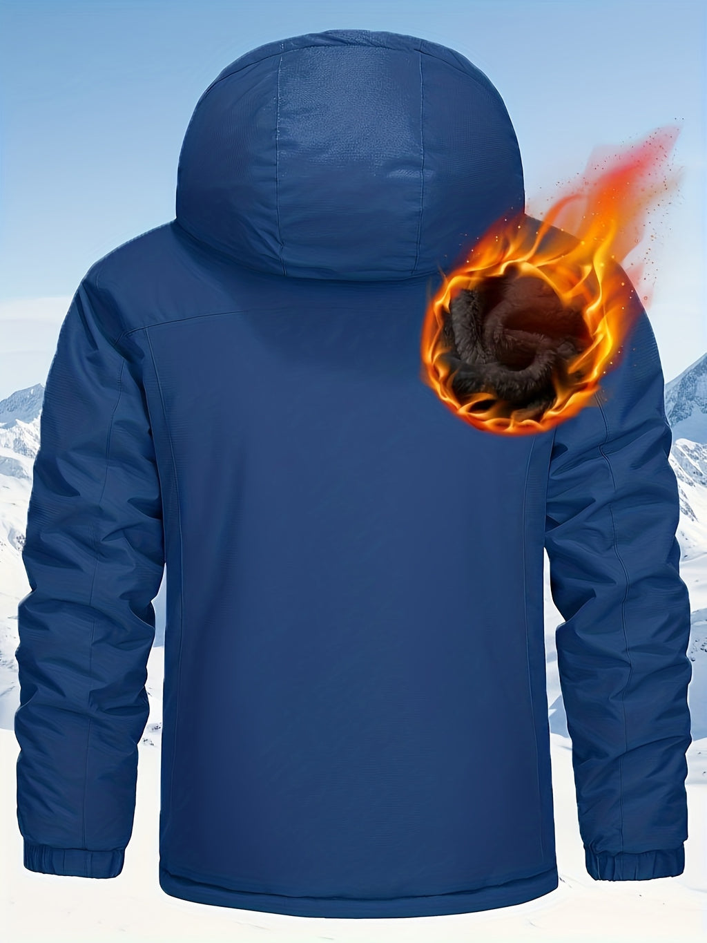 Veste pour homme, capuche amovible, vert militaire